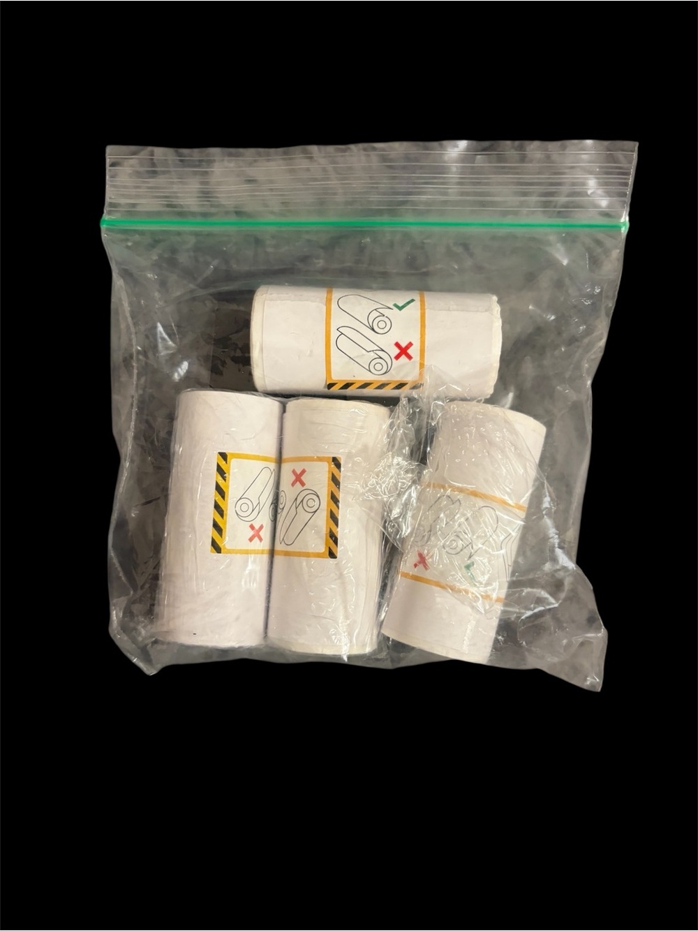 White Printer Paper Rolls for InstaPrint Thermal Printer - Pack of 4
